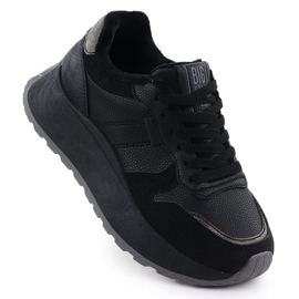 Scarpe isolate sulla piattaforma Black Big Star SS274007