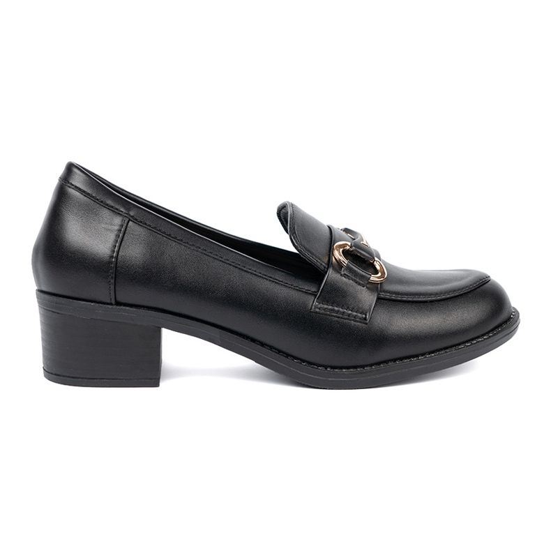 Shelvt Scarpe da donna nera con una fibbia elegante nero