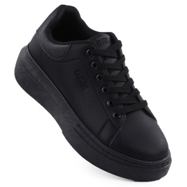 Scarpe sportive femminili sulla piattaforma Black Big Star SS274244 nero