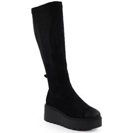 Stivali da donna con spicchi neri vinceza 58342