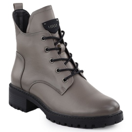 Stivali da donna isolato Grey Vinceza 58609 Isolato grigio