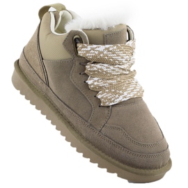 Stivali da donna Stivalette isolate da donna con pelliccia beige Vinceza 97963