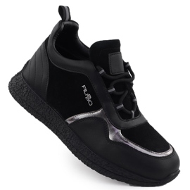 Scarpe in pelle da donna isolate sulla piattaforma Czarne Filippo DP7406