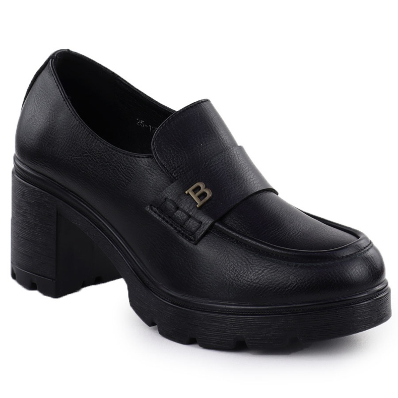 Scarpe da donna Moccasins sul Black Potocki SZ12700 Brick nero