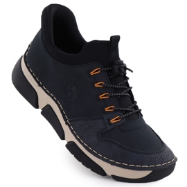 Scarpe da donna sneaker comodi blu scuro rieker 45963-14