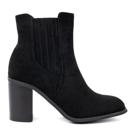 Shelvt Stivaletti in camoscio nero