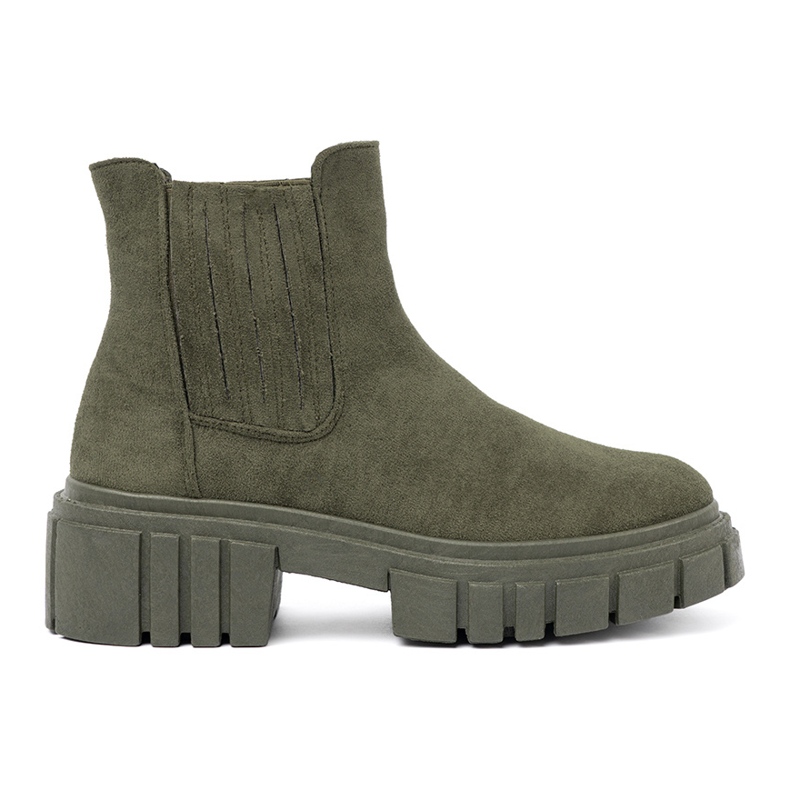 Shelvt Stivali verdi con inserti flessibili verde