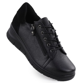 Vinceza Scarpe per Vincez Wedge nel 39964 Jan411a nero