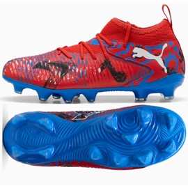PUMA Future 8 Match Playmakers JR FG/AG 108750-01 Scarpe rosso