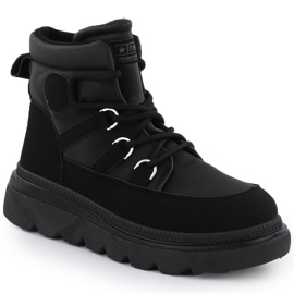 Stivali da donna sulla piattaforma Black News 9247 nero