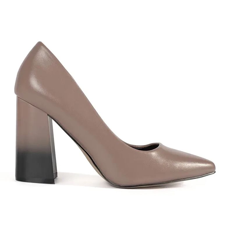 Shelvt Décolleté beige con tacco alto