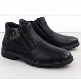 Stivali da uomo Stivali isolati per Black Vanhorn AN71309 Sliders nero