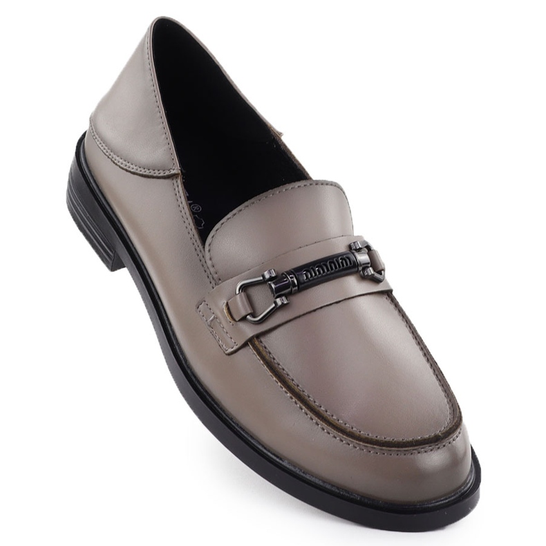 Scarpe in pelle da donna Taupe Vinceza 18112