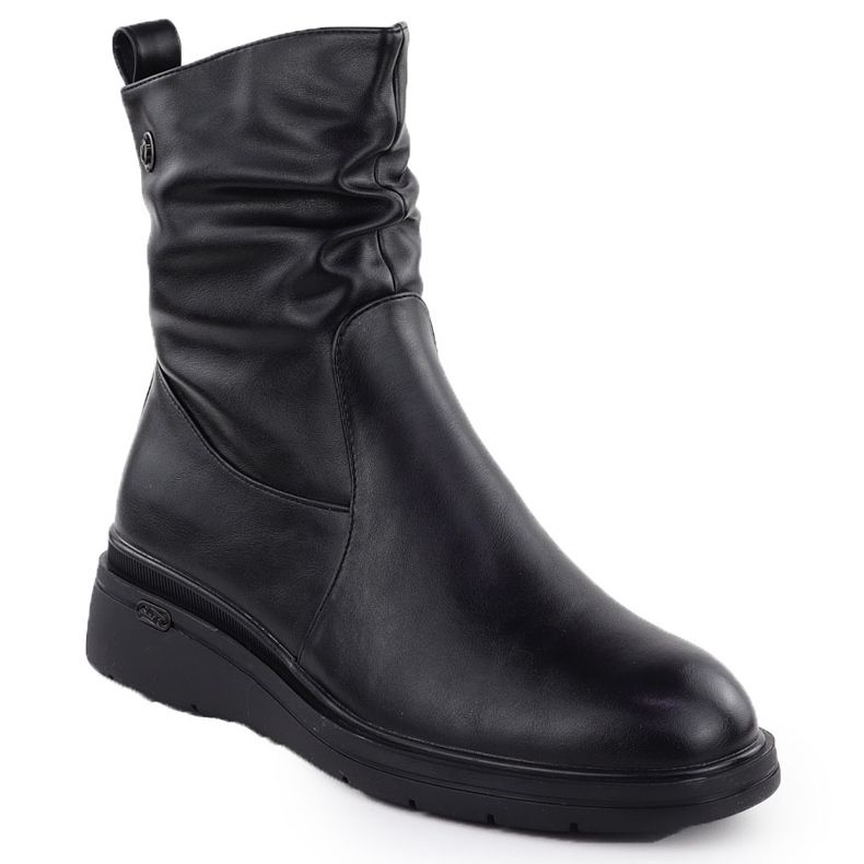 Stivali da donna con zeppe Black Vinceza 26-58557 nero