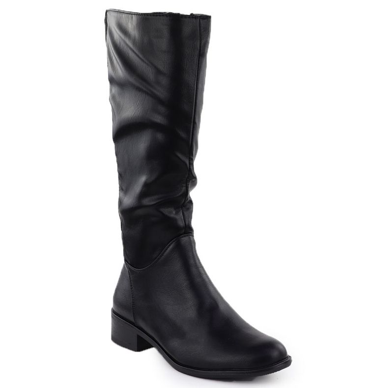 Stivali da donna in pelle nera jezzi asa198-19