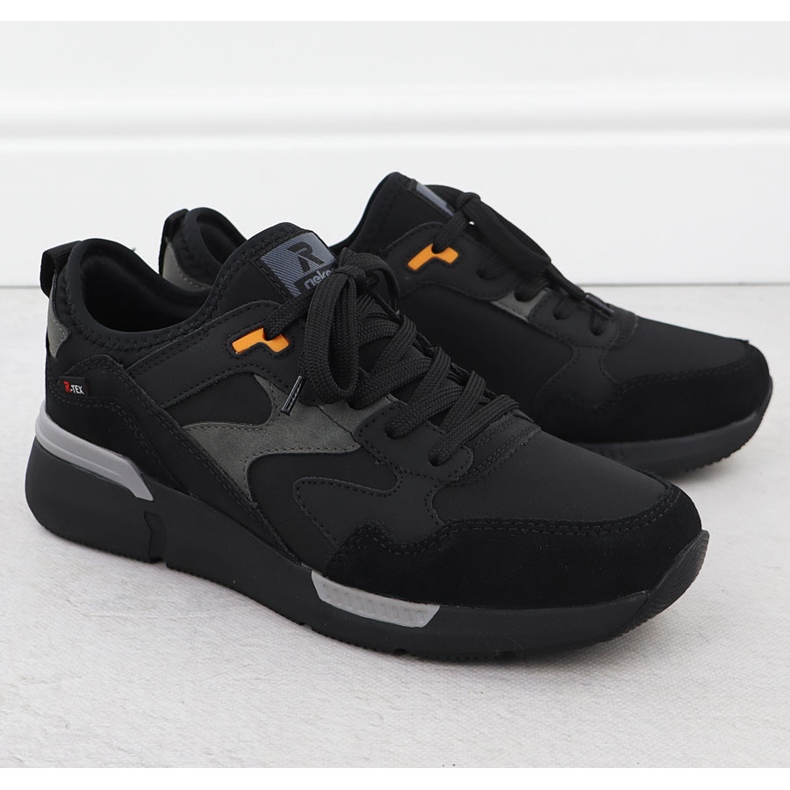Scarpe sportive impermeabili nere Rieker U1403-01