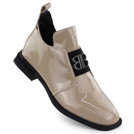 Stivali in pelle femminile Varnari con decorazione beige filippo dbt4763