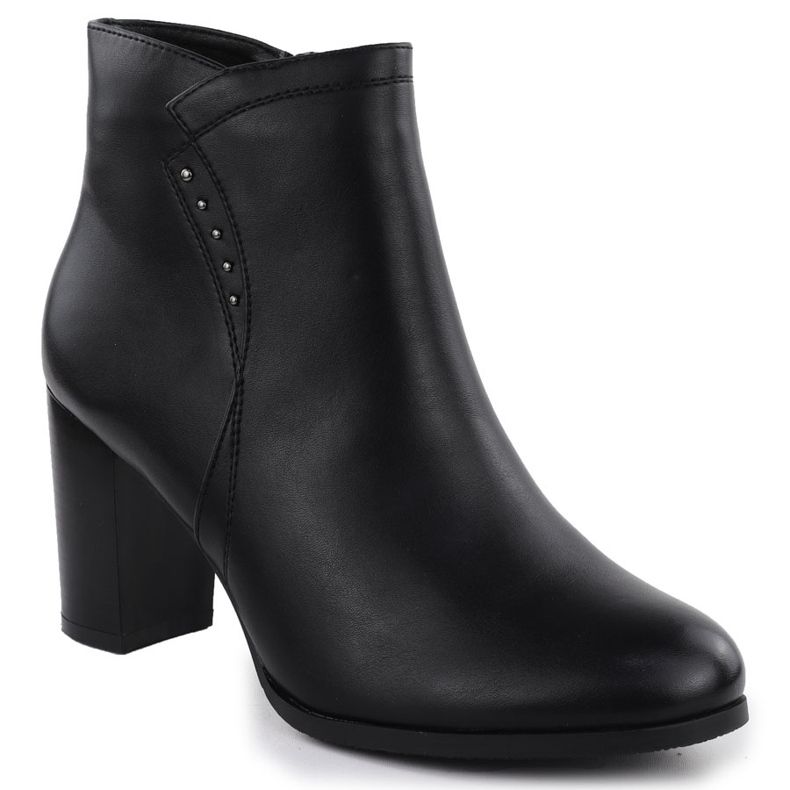 Stivali da donna in pelle sul pilastro isolato nero Sergio Leone BT25015