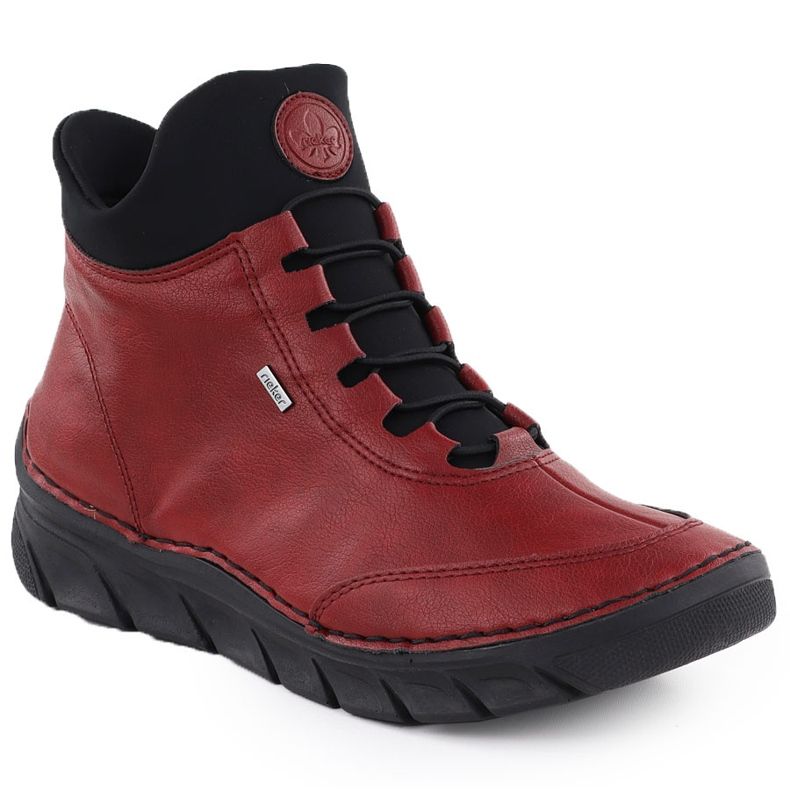 Stivali da donna Isolata Black Rieker 55069-35 rosso