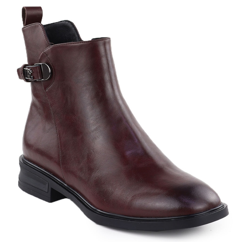 Stivali in pelle filippo DBT7354 Borgogna classica