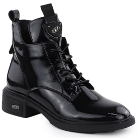 Stivali verniciati in pelle sul Black Vinceza 26-39954