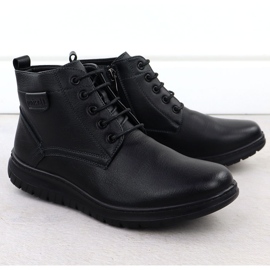 Stivali maschili isolati Black Unisoft 24MN16-7515