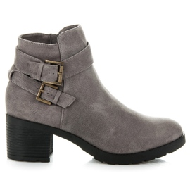 Kylie Stivali grigi con fibbia grigio