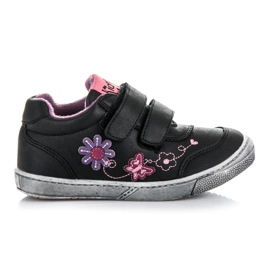 American Club Scarpe da ginnastica in fiori nero