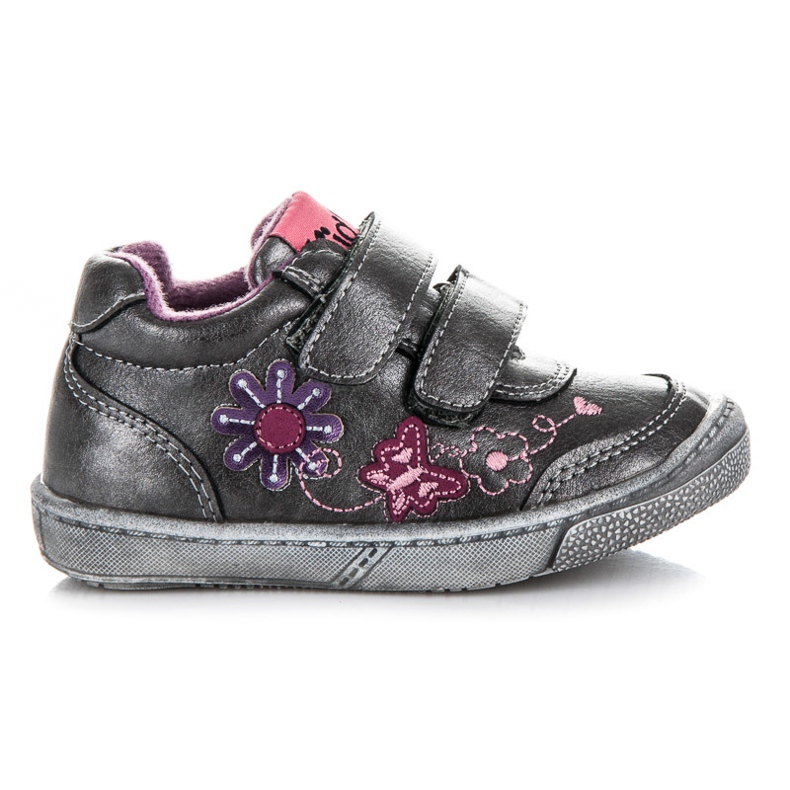 American Club Scarpe da ginnastica in fiori grigio