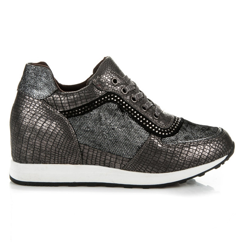 Kylie Sneakers Zeppa Con Stampa grigio