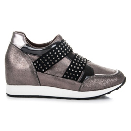 Kylie Sneakers con zeppa di roccia viola