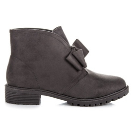 Bestelle Stivaletti Slip-on Con Fiocco grigio