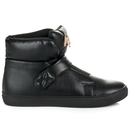 Sneakers Alte Con Velcro nero