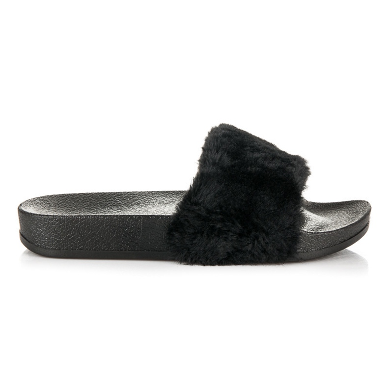 Seastar Pantofole Nere Con Pelliccia nero