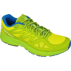 Scarpe da corsa Salomon Sonic Aero M L37953500 giallo verde