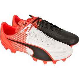 Scarpe da calcio Puma evoSPEED 3.4 Tricks Leather Fg M 10379401 blu, bianco, nero multicolore