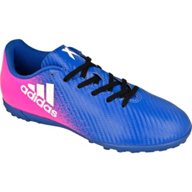 Scarpe da calcio Adidas X 16.4 Tf Jr BB5725 blu blu