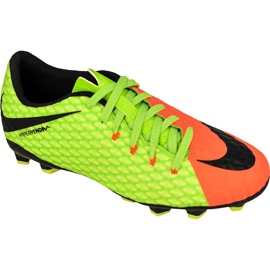 Scarpe da calcio Nike Hypervenom Phelon Iii verde, arancione verde