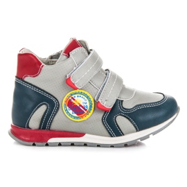 American Club Scarpe sportive con velcro grigio