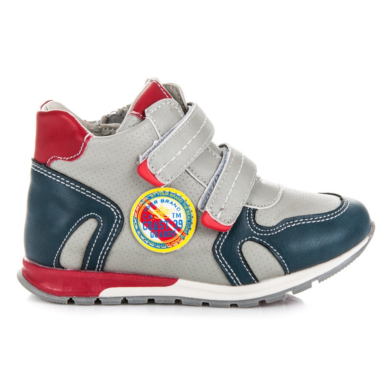 American Club Scarpe sportive con velcro grigio