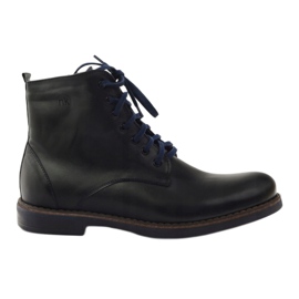 Stivali neri con cerniera Nikopol 660 black nero blu navy