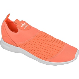 Scarpe adidas ORIGINALS ZX Flux ADV Smooth Slip On W S75740 bianco arancia