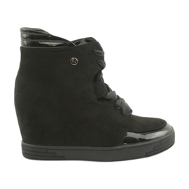 Sergio Leone Stivaletti Sneakers Con Fiocco Con Cerniera nero
