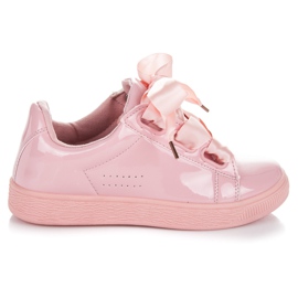 Best Shoes Sneakers laccate rosa
