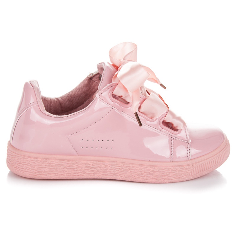 Best Shoes Sneakers laccate rosa
