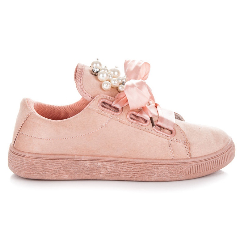 Scarpe Sportive Con Perle rosa