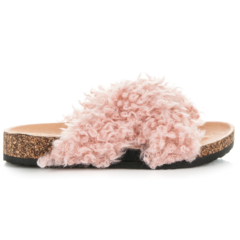 Seastar Ciabatte Con Pelle Di Pecora rosa