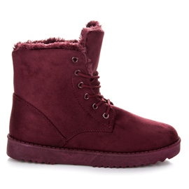 Seastar Trapper in pelle scamosciata rosso