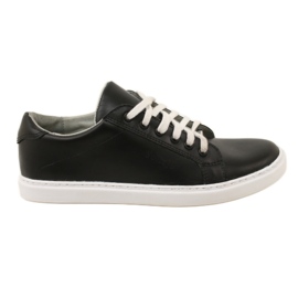 Vriston Sneaker in pelle maschile neri nero