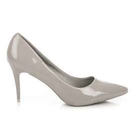 Comer Eleganti tacchi laccati grigio